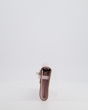 Hermès Kelly To Go Bag in Mauve Pale Evercolor Leather with Palladium Hardware