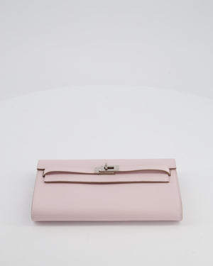 Hermès Kelly To Go Bag in Mauve Pale Evercolor Leather with Palladium Hardware