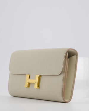 Hermès Constance To Go Bag in Beton Evercolor Leather with Gold Hardware