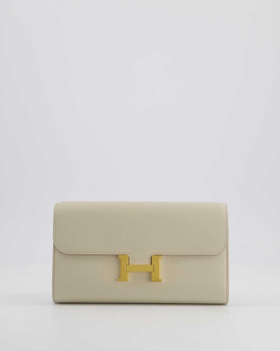 Hermès Constance To Go Bag in Beton Evercolor Leather with Gold Hardware