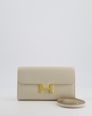 Hermès Constance To Go Bag in Beton Evercolor Leather with Gold Hardware