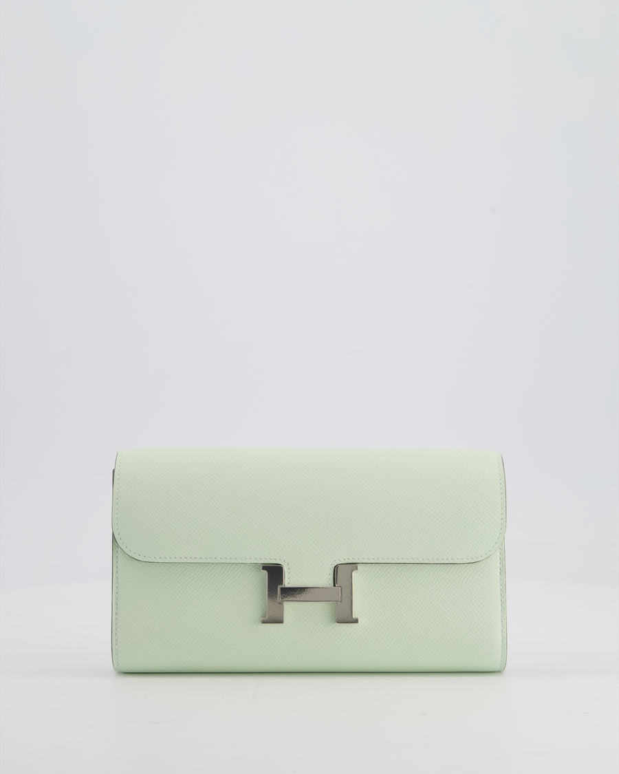 Hermès Constance To Go Bag in Vert Fizz Epsom Leather with Palladium Hardware