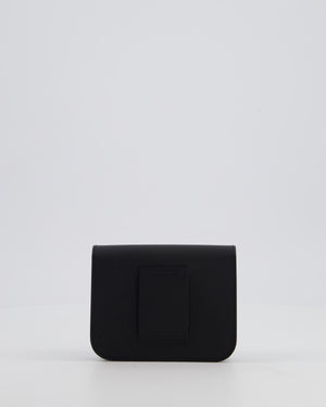 Hermès Constance Slim Belt Wallet Bag in Black Epsom Leather with Pocket and Gold Hardware