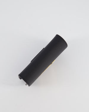 Hermès Constance Slim Belt Wallet Bag in Black Epsom Leather with Pocket and Gold Hardware