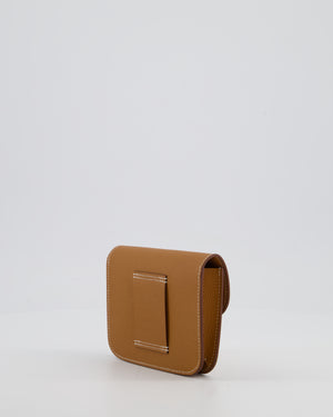 Hermès Constance Slim Belt Wallet Bag in Gold Epsom Leather with Pocket and Gold Hardware
