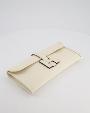 Hermès Jige Elan 29 Clutch Bag in Nata Swift Leather