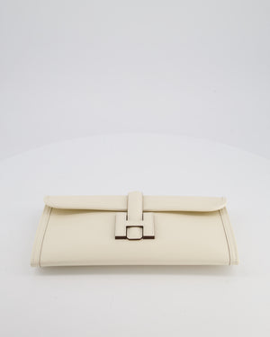 Hermès Jige Elan 29 Clutch Bag in Nata Swift Leather