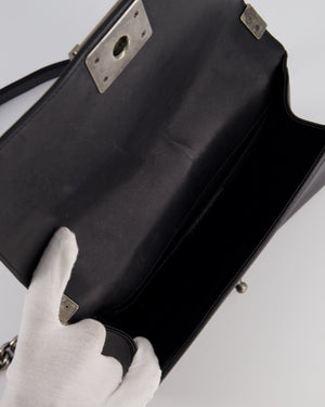 *FIRE PRICE* Chanel Black Medium Boy Bag in Lambskin Leather with Ruthenium Hardware