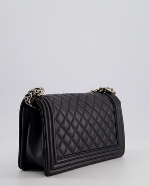 *FIRE PRICE* Chanel Black Medium Boy Bag in Lambskin Leather with Ruthenium Hardware