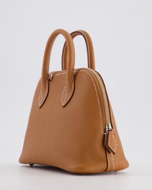 *RARE* Hermès Bolide 1923 Mini Bag in Gold Evercolour Leather with Palladium Hardware