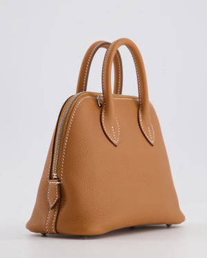 *RARE* Hermès Bolide 1923 Mini Bag in Gold Evercolour Leather with Palladium Hardware