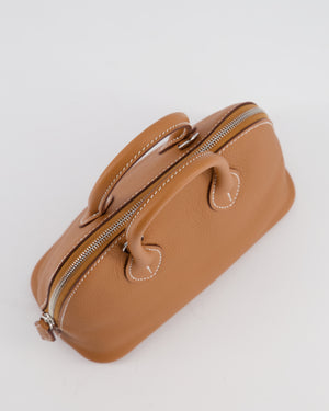 *RARE* Hermès Bolide 1923 Mini Bag in Gold Evercolour Leather with Palladium Hardware
