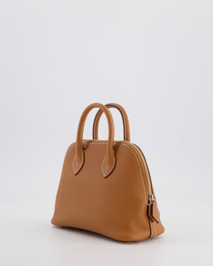 *RARE* Hermès Bolide 1923 Mini Bag in Gold Evercolour Leather with Palladium Hardware