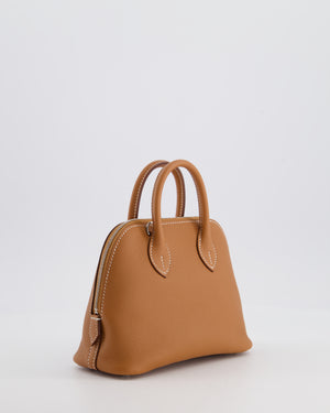 *RARE* Hermès Bolide 1923 Mini Bag in Gold Evercolour Leather with Palladium Hardware