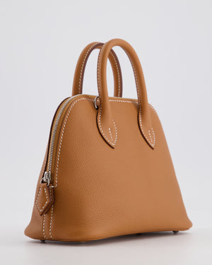 *RARE* Hermès Bolide 1923 Mini Bag in Gold Evercolour Leather with Palladium Hardware