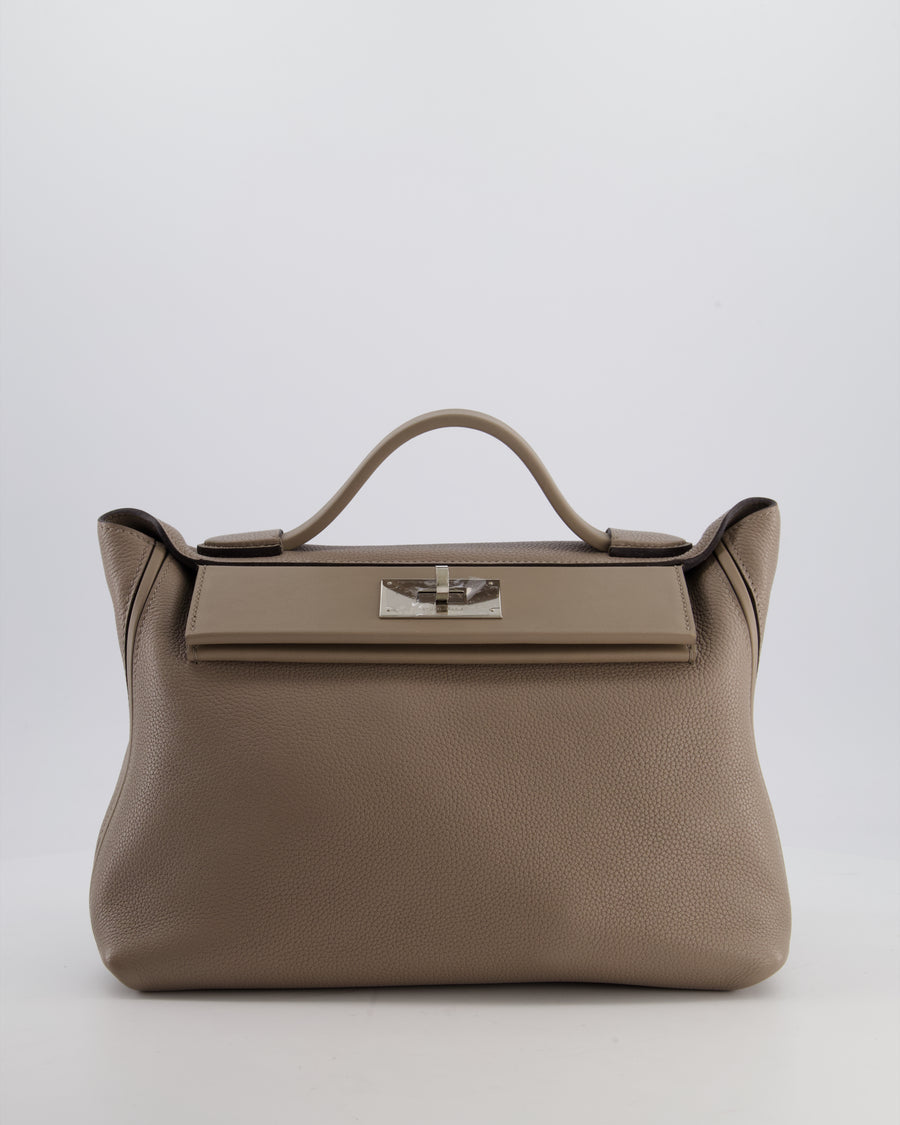*FIRE PRICE* Hermès 24/24 29 Bag in Gris Tourterelle Togo Leather with Palladium Hardware RRP £7,880