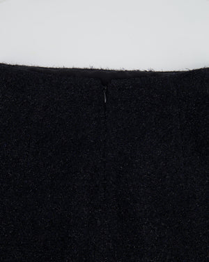 Chanel Black Shimmery Mini Skirt Size FR 36 (UK 8)
