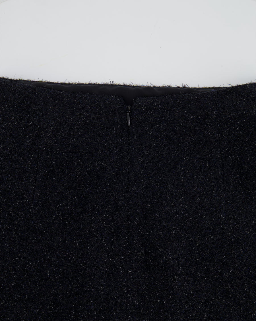 Chanel Black Shimmery Mini Skirt Size FR 36 (UK 8)