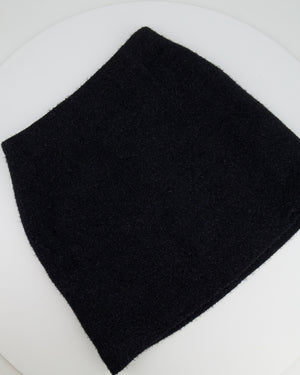 Chanel Black Shimmery Mini Skirt Size FR 36 (UK 8)