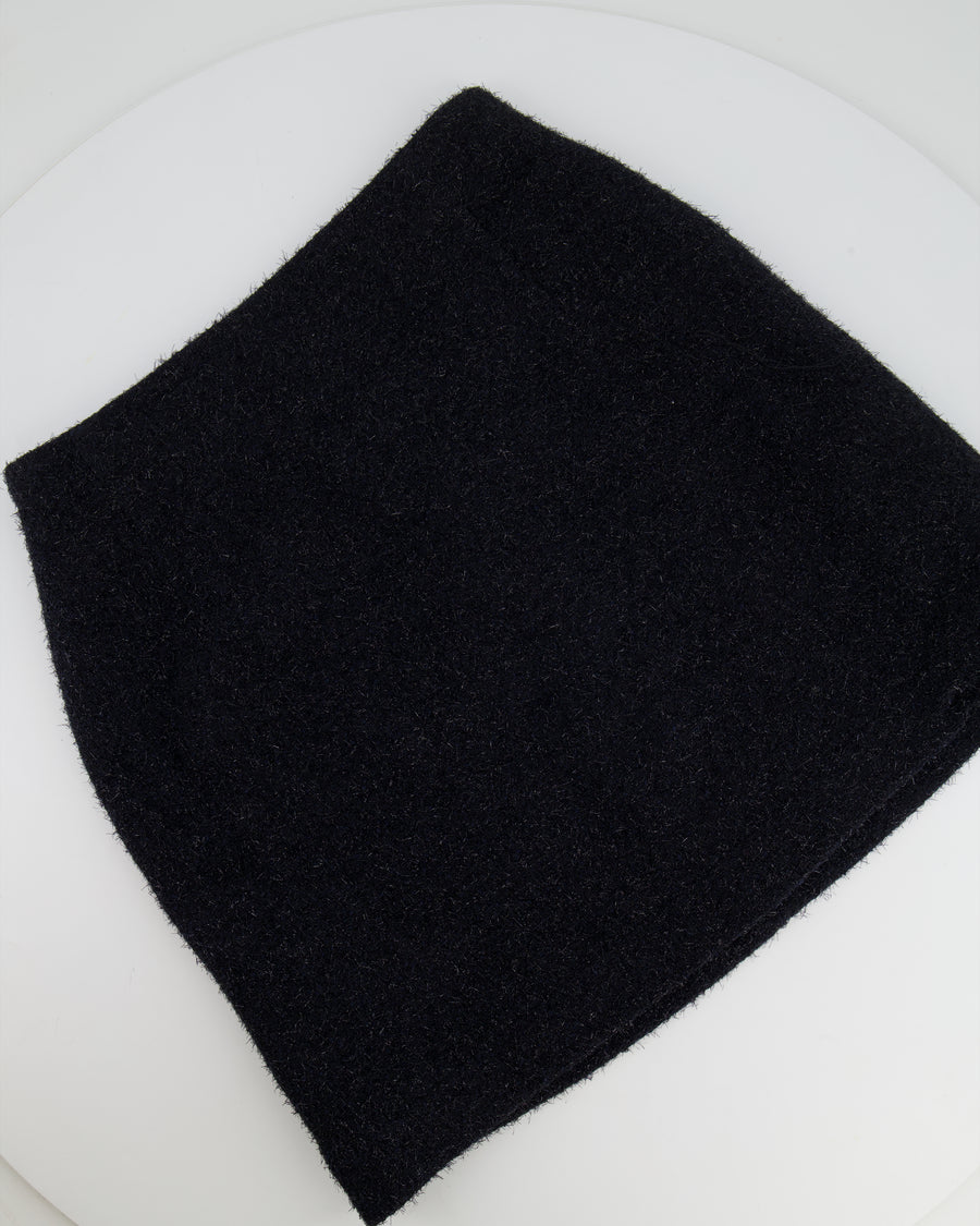 Chanel Black Shimmery Mini Skirt Size FR 36 (UK 8)