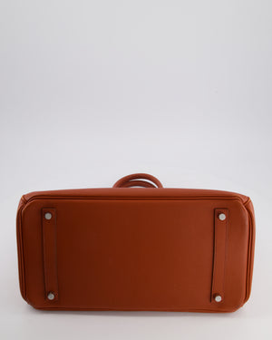 Hermès Birkin 35 Retourne Bag in Cuivre Epsom Leather with Palladium Hardware