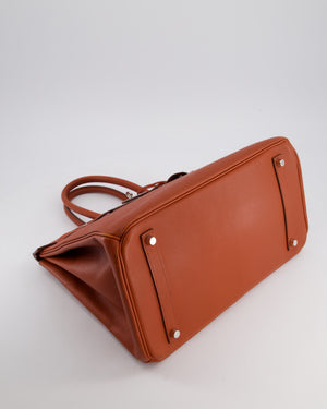 Hermès Birkin 35 Retourne Bag in Cuivre Epsom Leather with Palladium Hardware
