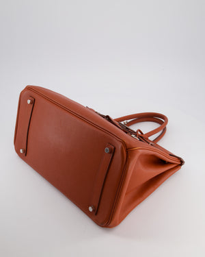 Hermès Birkin 35 Retourne Bag in Cuivre Epsom Leather with Palladium Hardware