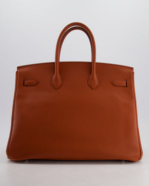 Hermès Birkin 35 Retourne Bag in Cuivre Epsom Leather with Palladium Hardware