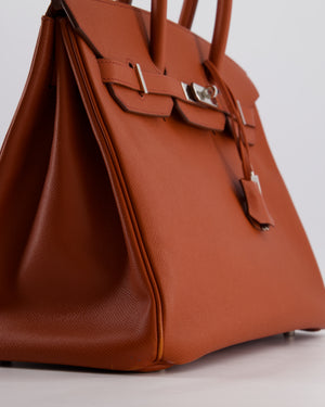 Hermès Birkin 35 Retourne Bag in Cuivre Epsom Leather with Palladium Hardware