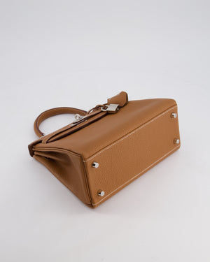 Hermès Kelly 25 Bag Retourne in Gold Togo Leather with Palladium Hardware