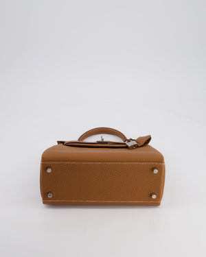 Hermès Kelly 25 Bag Retourne in Gold Togo Leather with Palladium Hardware