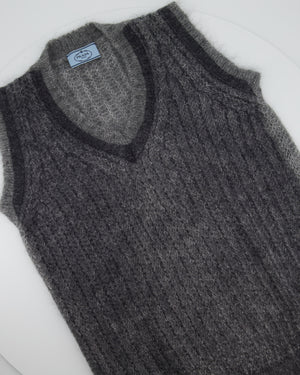 Prada Mohair Grey Long Vest IT 38 (UK 6)