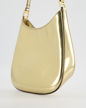 Prada Metallic Gold Cleo Bag in Brushed Calfskin Leather with Gold Hardware RRP £2400