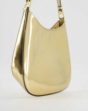 Prada Metallic Gold Cleo Bag in Brushed Calfskin Leather with Gold Hardware RRP £2400