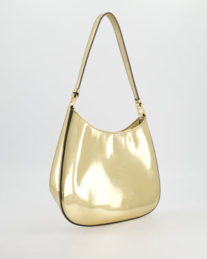 Prada Metallic Gold Cleo Bag in Brushed Calfskin Leather with Gold Hardware RRP £2400