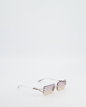 Chrome Hearts Square Gradient Sunglasses with Silver Detail