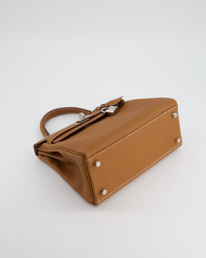 Hermès Kelly 25 Retourne Bag in Gold Togo Leather with Palladium Hardware