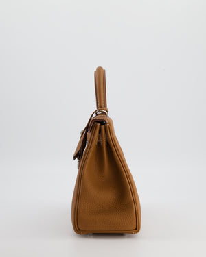 Hermès Kelly 25 Retourne Bag in Gold Togo Leather with Palladium Hardware