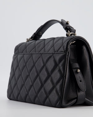 Chanel Black City Rock Bag in Goatskin Leather with Ruthenium Hardware