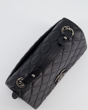 Chanel Black City Rock Bag in Goatskin Leather with Ruthenium Hardware