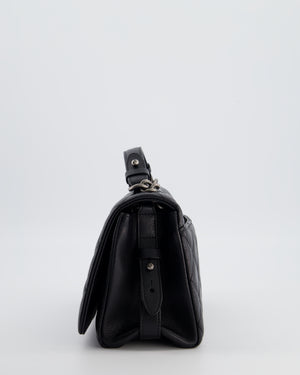 Chanel Black City Rock Bag in Goatskin Leather with Ruthenium Hardware