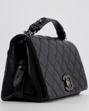 Chanel Black City Rock Bag in Goatskin Leather with Ruthenium Hardware