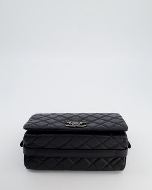 Chanel Black City Rock Bag in Goatskin Leather with Ruthenium Hardware
