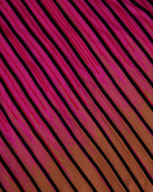 M Missoni Black and Multicolour Ombre Striped Maxi Dress with front Tie Detail Size IT 44 (UK 12)