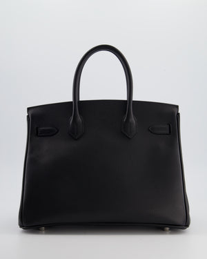 Hermès Birkin 30 Retourne Bag in Noir Epsom Leather with Palladium Hardware
