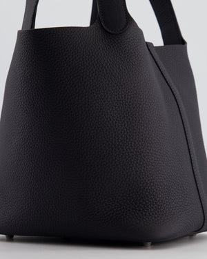 Hermes Picotin Lock Bag 22 in Caban Clemence Leather with Palladium Hardware