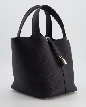 Hermes Picotin Lock Bag 22 in Caban Clemence Leather with Palladium Hardware