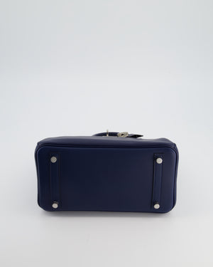 Hermès Birkin 25 Retourne Bag in Bleu Nuit Swift Leather with Palladium Hardware