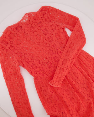 Zimmermann Coral Crochet Maxi Dress Size 2 (UK 12)