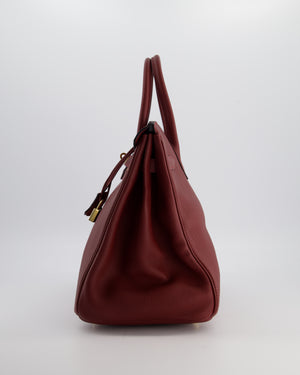 *RARE* Hermès Birkin 35cm Bag Retourne in Rouge H Togo Leather and Gold Hardware